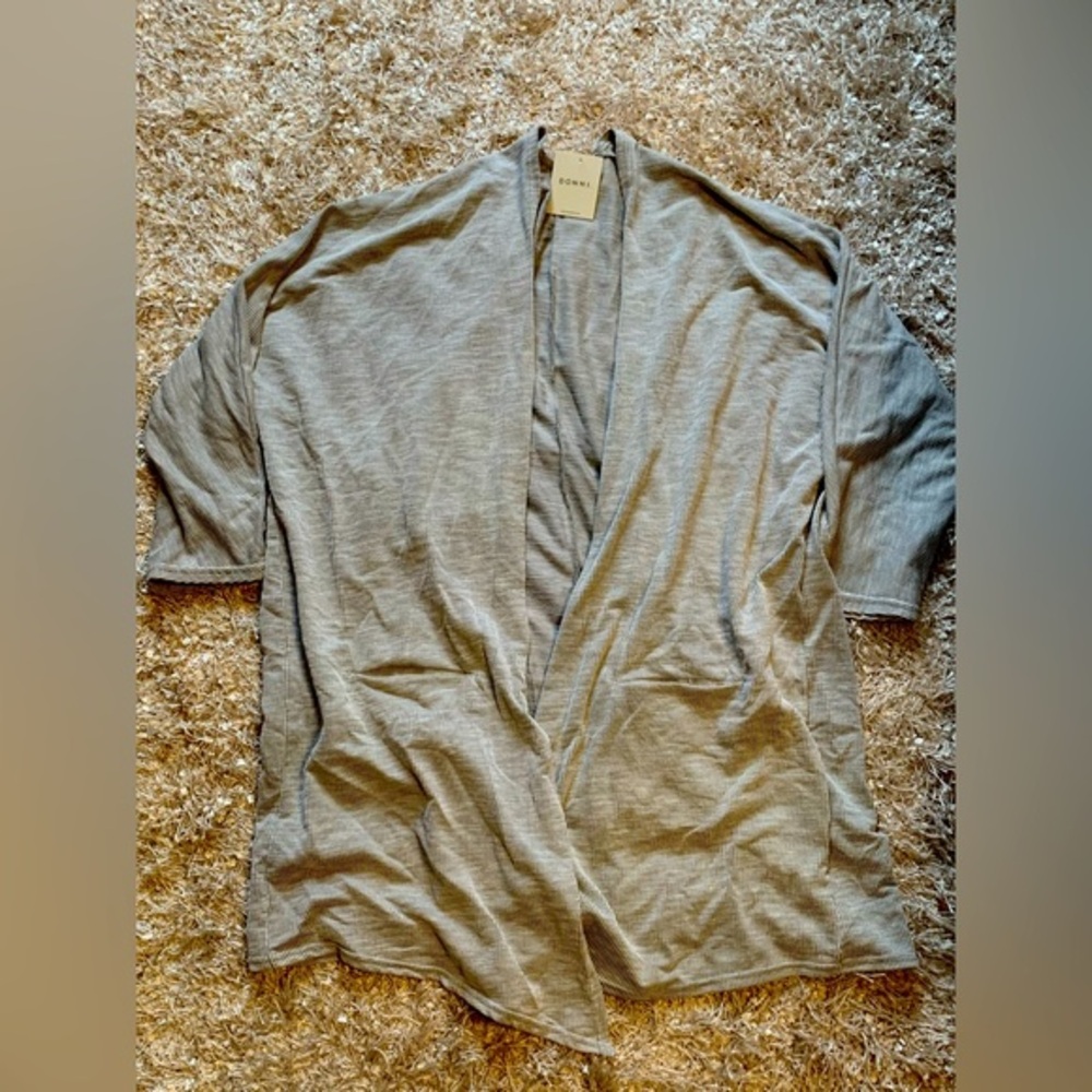 Anthropologie’s DONNI. sandwash cardigan o/s - ribbed NWT